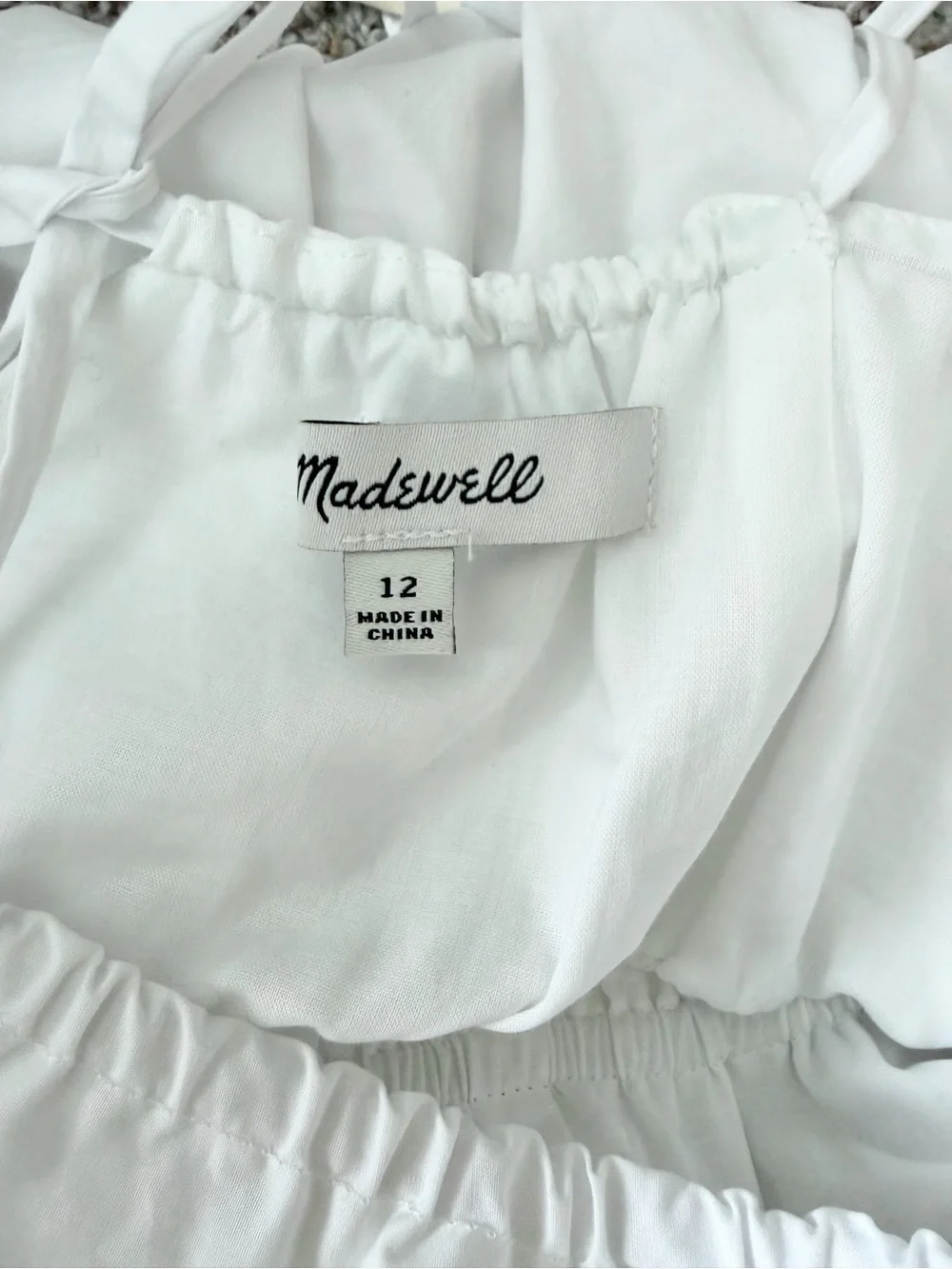 Madewell Embroidered Eyelet Poplin Dress Size 12 - Picture 8 of 11